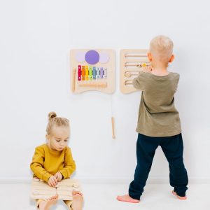 ComfyBumpy Sensory Wall Panel for Kids | Toddler Busy Board and Detachable Wooden Sensory Board - Montessori Busy Board, Activity Center for Independent, Screen-Free Play