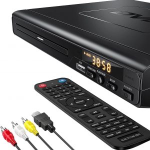 DVD Players for TV with HDMI, DVD Players That Play All Regions, Simple DVD Player for Elderly, CD Player for Home Stereo System, Included HDMI and RCA Cable
