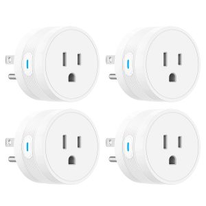 EIGHTREE 15A Smart Plug, Wi-Fi & Bluetooth Smart Outlet for High-Power Home Appliances, Works with Alexa & Google Home, Easy Setup, Timer & Remote Control, FCC & ETL Certified, 2.4GHz Wi-Fi Only