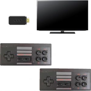 Extreme Mini Retro Game Box with 2 Wireless Controllers, Plug and Play TV Gaming System, Nostalgia Gift for Family Game Night, Ideal for Teens and Adults