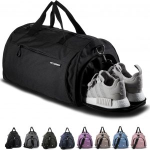 Fitgriff® Gym Bag for Men & Women with Shoe & Wet Compartment - Duffle Bag for Travel, Sports, Fitness & Workout