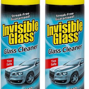 Invisible Glass 91164-2PK Premium Aerosol Glass Cleaner Spray for Car Windshields and Windows, Automotive and Home Window Cleaner, Streak-Free, Ammonia-Free, Tint-Safe – 19 oz (Pack of 2)