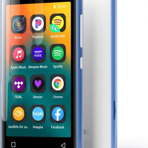 MP3 Player with Bluetooth and WiFi,MP3 Player with Spotify,Spotify Kids,Audible,Pandora,Amazon Music,4" Music Player MP4 Up to 1TB(80GB,Blue_White)