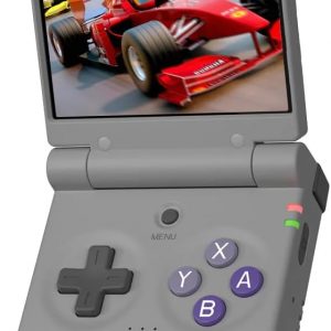 Miyoo Mini Flip Retro Handheld Game Console, 2.8 Inch 750*560 IPS Screen, Portable Linux Emulator Handheld, Gift for Men & Women, Gray