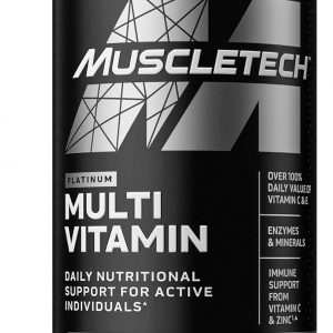 MuscleTech Platinum Multivitamins for Men & Women - Multi-Vitamin Supplement for Immune Support - 18 Vitamins & Minerals, Vitamin A C D E B6 B12 - Daily Workout Supplements for Men - 90 Capsules