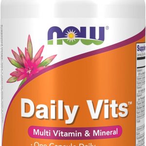 NOW Foods Supplements, Daily Vits™ with Fruit & Veggie Blend, Lutein and Lycopene, 120 Veg Capsules