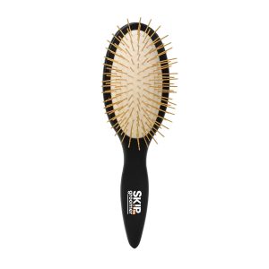 Pin Brush for Dogs, Gentle Dog Brush for Long Haired Dogs – Routine Essential for Goldendoodles, Poodles & Doodles, No-Scratch Rounded Pins for Sensitive Skin, Flexible Cushion Base – Skip the Groomer