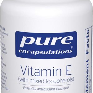Pure Encapsulations Vitamin E (with Mixed Tocopherols) - Antioxidant Protection & Cellular Function - Contains Mixed Tocopherols - Non-GMO - 90 Softgel Capsules