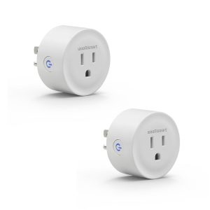 Smart Plug, WiFi Plugs Work with Alexa & Google Assistant, Smart Outlet with Timer & Group Controller, WiFi Outlet for Home, No Hub Required, ETL & FCC Certified, 2.4GHz WiFi, 10A, 2 Pack