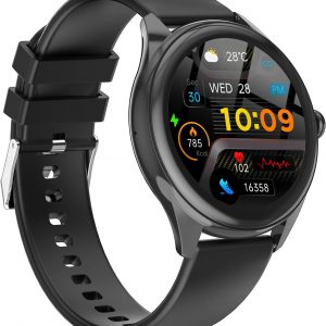 Smart Watches for Women Men, 1.39" HD IPS Touchscreen Smartwatch with 120 Sports Modes, Heart Rate/Sleep Monitor, IP67 Waterproof, Bluetooth Call & Music Control for iPhone/Android (Black)