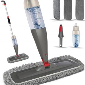 Spray Mop for Floor Cleaning with Washable Pads, Microfiber Wet Mops with 800 ml Refillable Bottle,Reusable Dust Mops with Sprayer for Hardwood Laminate Vinyl Tile Cleaning
