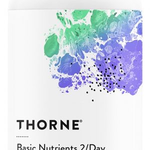 THORNE - Basic Nutrients 2/Day - Comprehensive Daily Multivitamin with Optimal Bioavailability - Vitamin & Mineral Formula - Gluten, Dairy & Soy-Free - 60 Capsules - 30 Servings