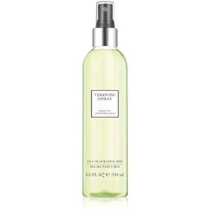 Vera Wang Embrace Green Tea and Pear Blossom Body Mist 8.1 fl oz (Pack of 1), Notes of Earthiness, Peony, and Sandalwood, Women's Fragrance, Long Lasting, Everyday Fragrance