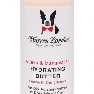 Warren London Hydrating Butter Leave in Pet Conditioner for Dogs | Lotion for Skin and Coat | Aloe Puppy & Dog Conditioner for Hair Detangler, Dry Skin, & Pet Fur Dandruff | Made in USA | Guava 8oz
