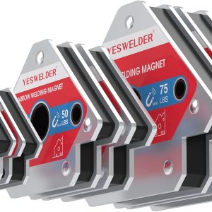 YESWELDER 25 LB & 50LB & 75 LB Welding Magnet 6 Pieces of Magnetic Welding Holder 25 LBS/ 50 LBs 75 LBs Holding Power Welding Accessories