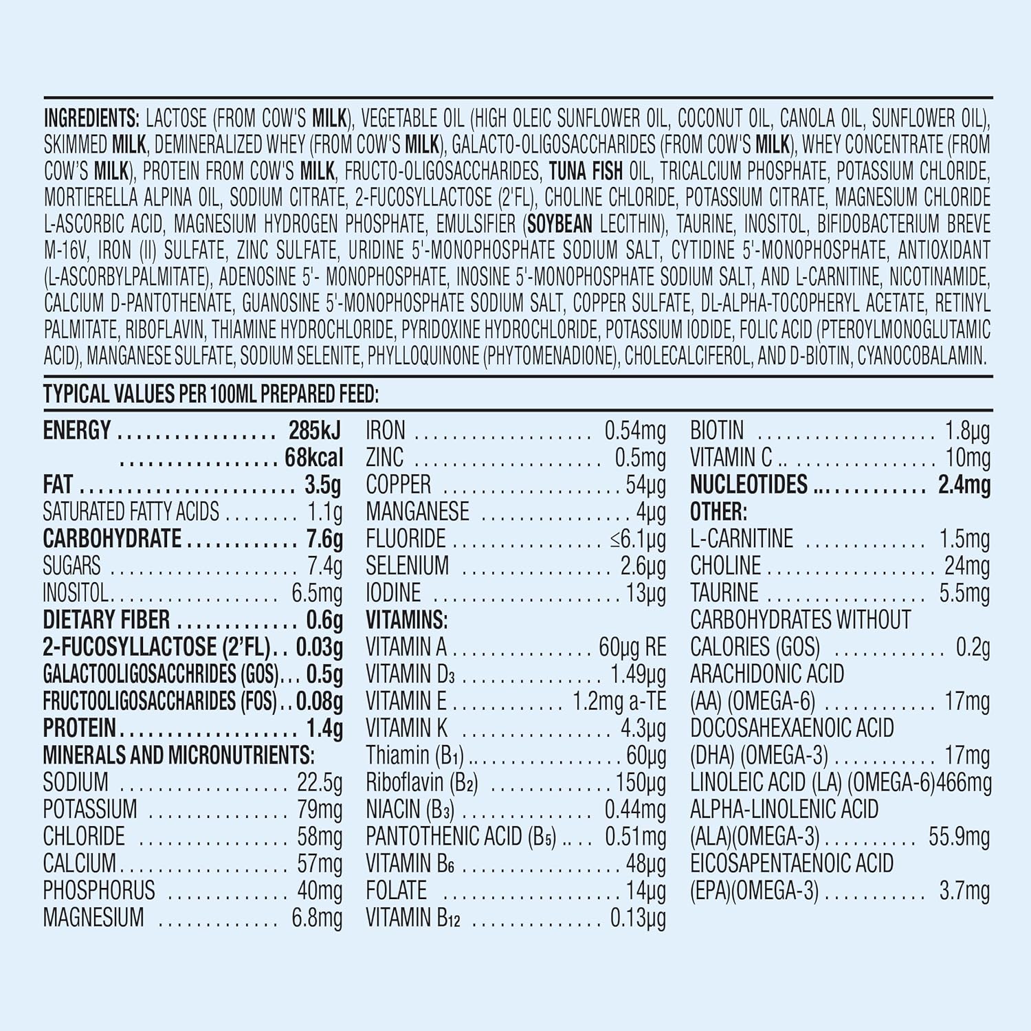 Aptamil Care Stage 2, Milk Based Powder Infant Formula for 6+ Months, Also for C-section born babies, with DHA & ARA, Omega 3 & 6, Prebiotics, Contains No Palm Oil, 28.2 Ounces, Packaging May Vary - Image 8