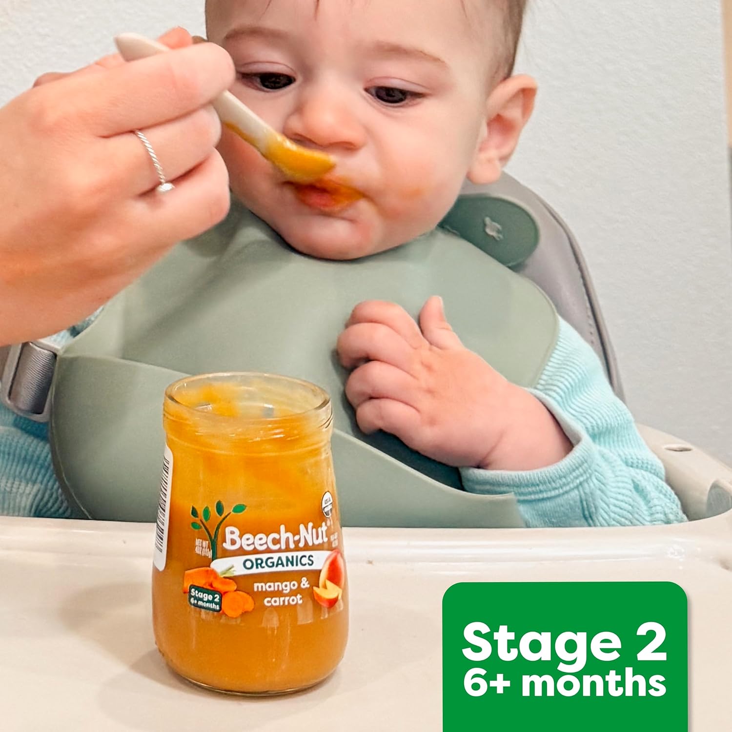 Beech-Nut Turkey Baby Food Pouches with 4g of Protein, Turkey Butternut Squash Corn & Spinach, Baby Puree Meat Baby Food Pouch, Stage 2, 3.5 oz Pouch (12 Pack) - Image 8