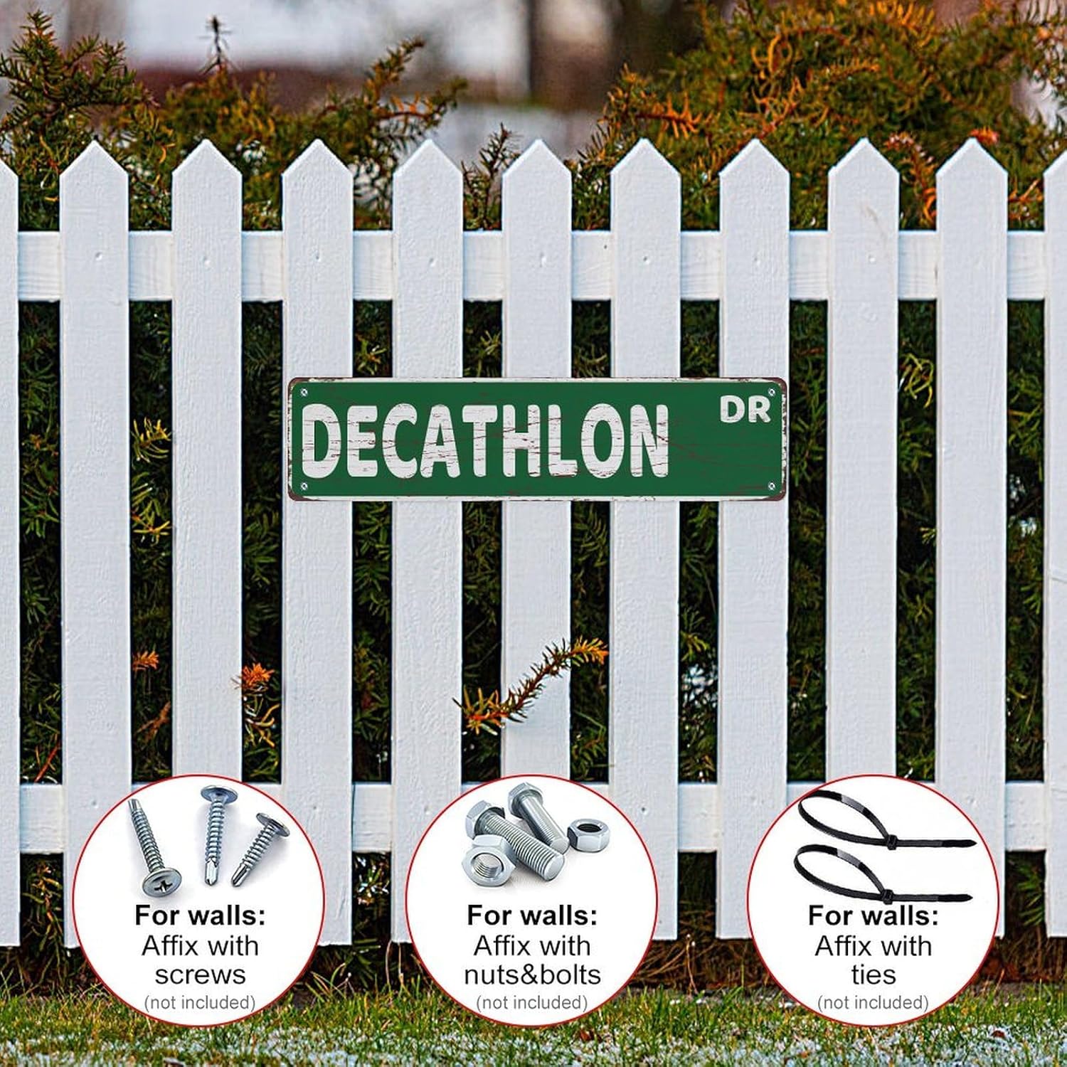 Tin Sign Decathlon Dr Tin Sign, 4X16 Inch Vintage Aluminum Sign Man Cave Bar Home Wall Decoration - Image 5