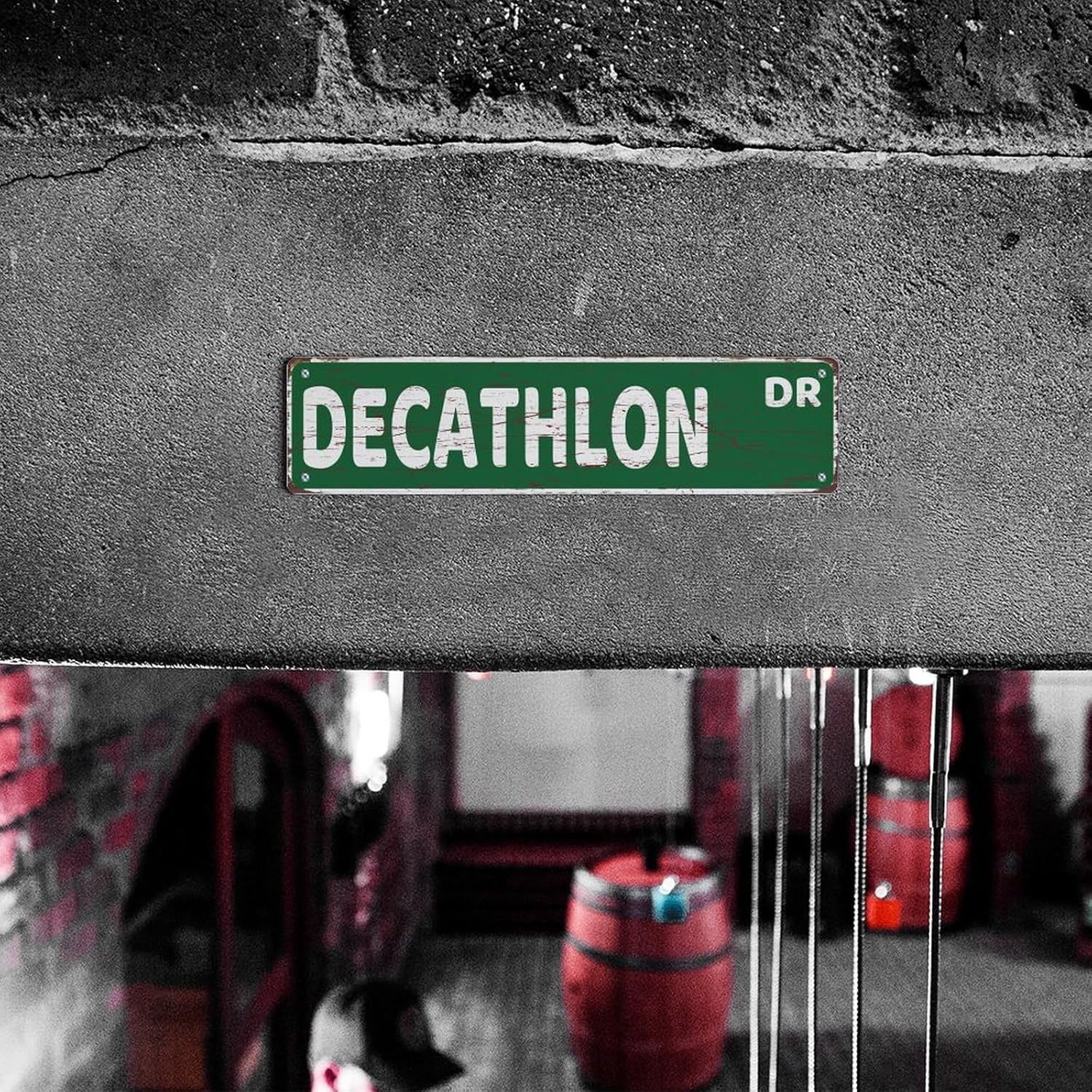Tin Sign Decathlon Dr Tin Sign, 4X16 Inch Vintage Aluminum Sign Man Cave Bar Home Wall Decoration - Image 8