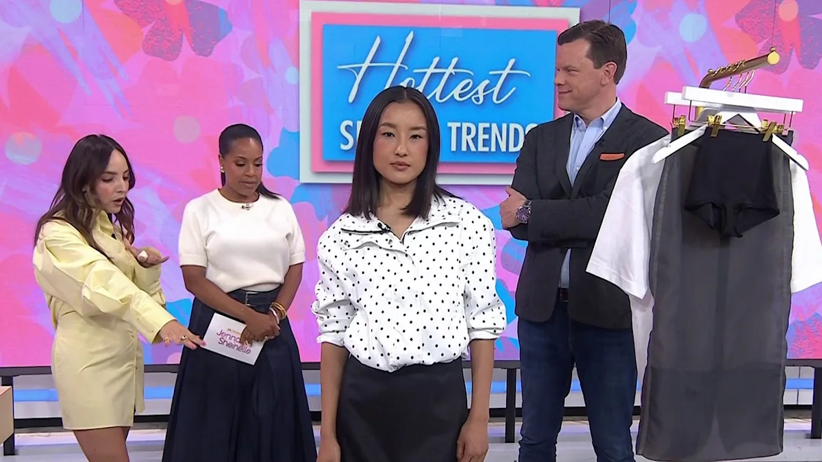 3 fashion trends for spring: pop of red, sheer skirt, capri