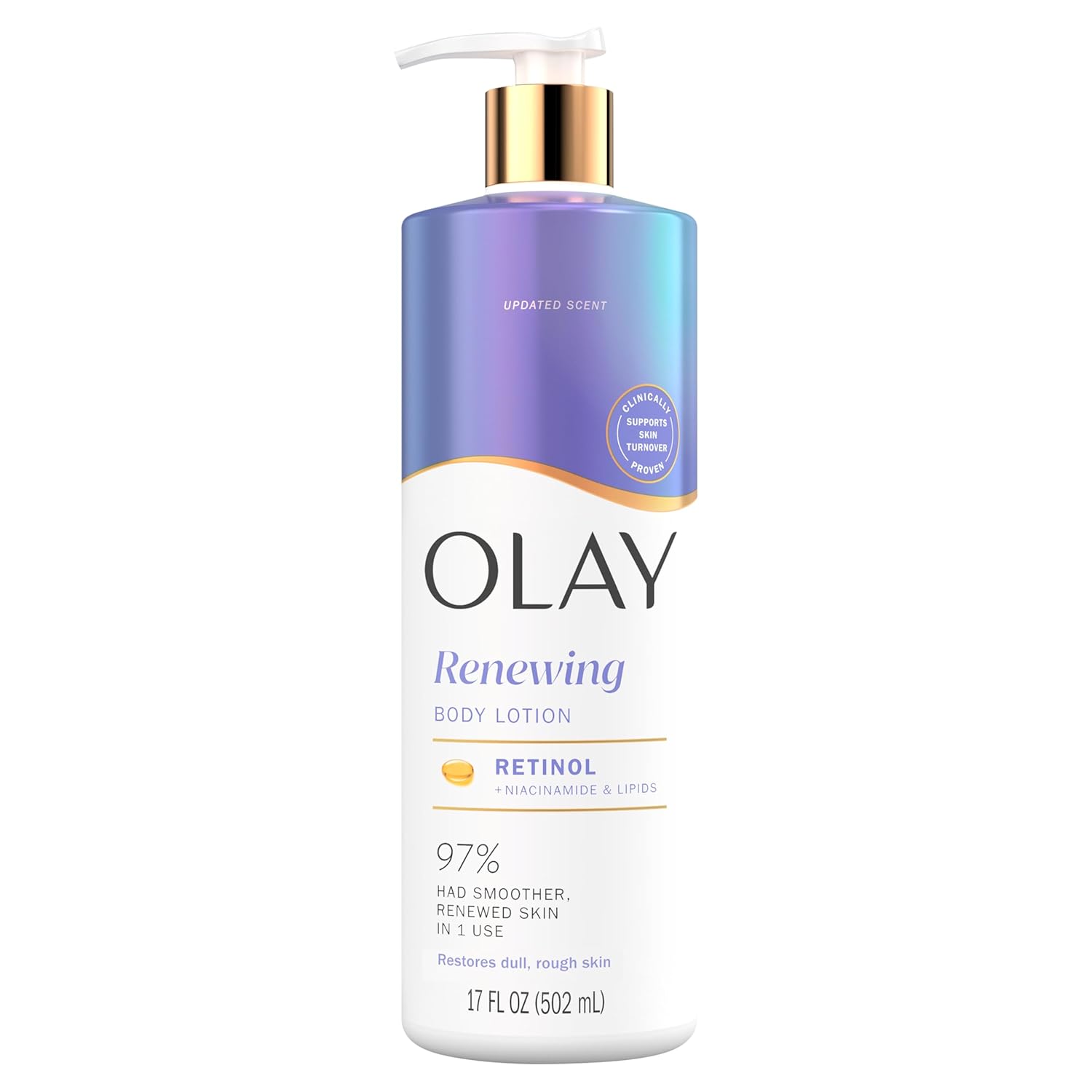 Olay Body Lotion for Women, Smoothing with Retinol Serum, Visibly Smoother Skin, 24hr Moisture & Hydration, Fast Absorbing Formula, Vitamin B3 Complex, For All Skin Types, 17 fl oz - Image 2