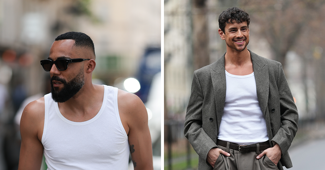 Why do so many men wear tank tops?